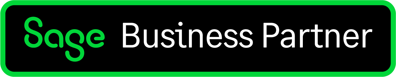 Sage_Partner-Badge_Business-Partner_Full-Colour_RGB Logo du partenaire commercial Sage.